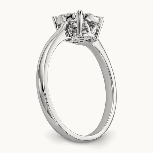 Cluster Engagement Ring — 1/2 ct, 7