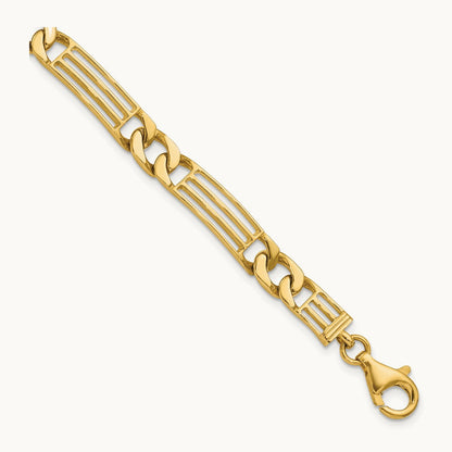 Polished Link Bracelet, 14K