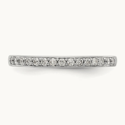 Diamond Wedding Band, 14K White Gold