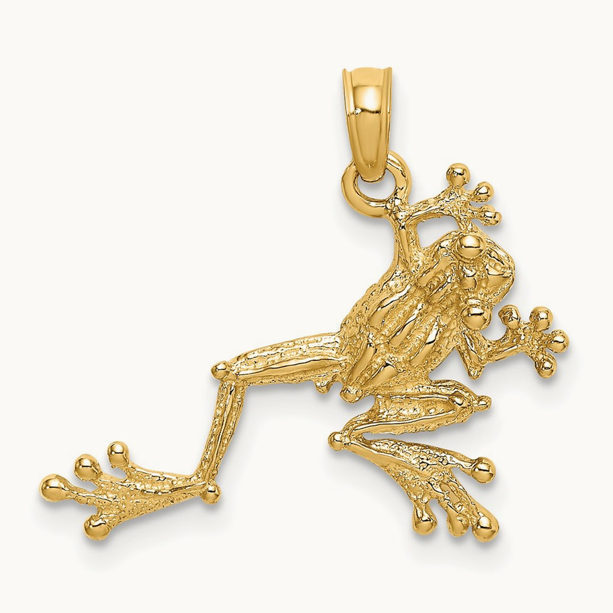 2-D Textured Frog Charm — 20.2mm