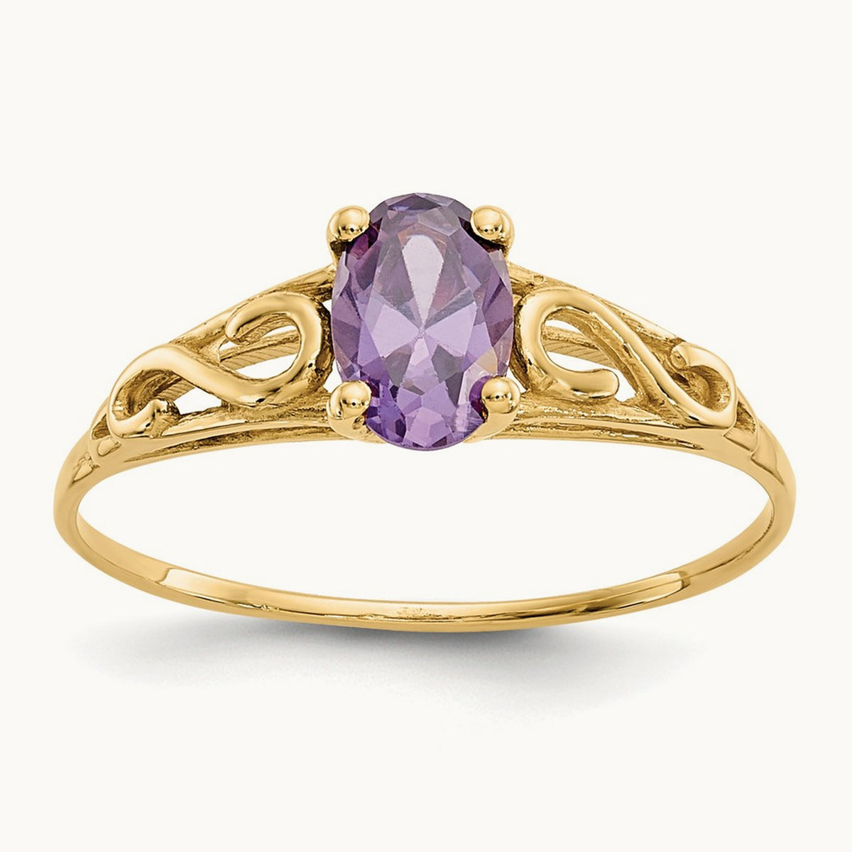 Madi K Synthetic Amethyst Ring, 14K