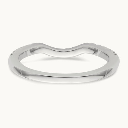Diamond Wedding Band, 14K White Gold