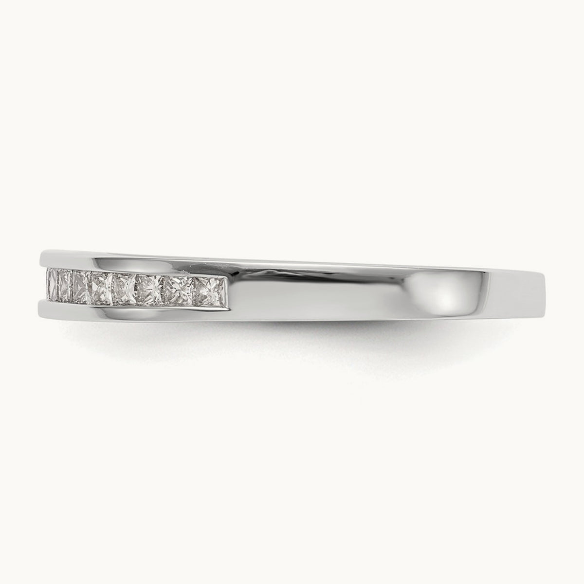 Diamond Wedding Band, 14K White Gold