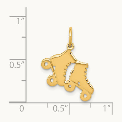 Roller Skates Charm, 14K
