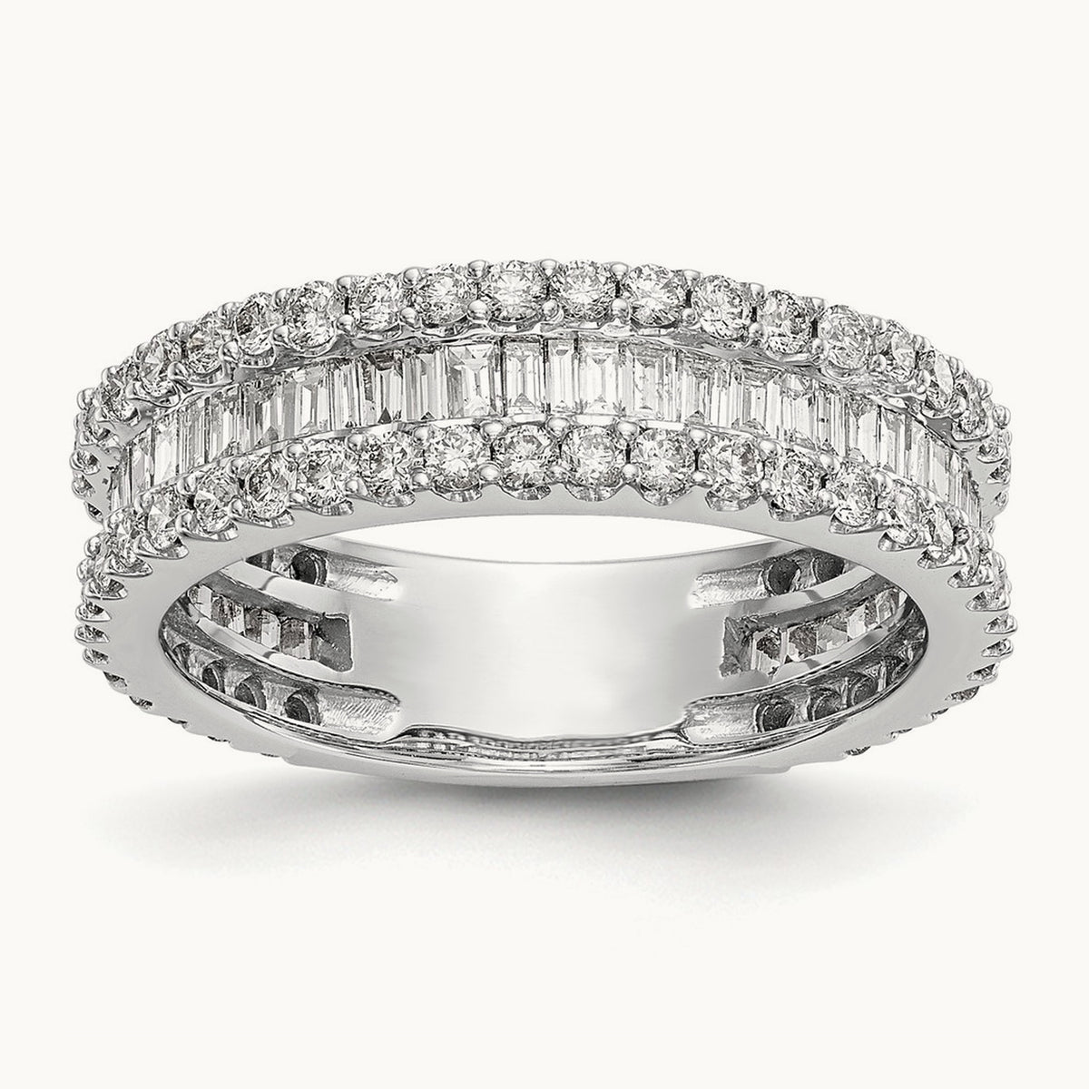 Diamond Band, 14K White Gold