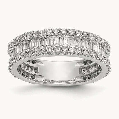 Diamond Band, 14K White Gold