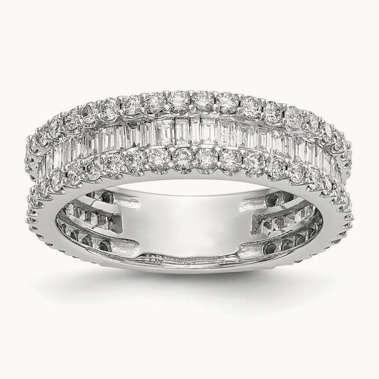 Diamond Band, 14K White Gold
