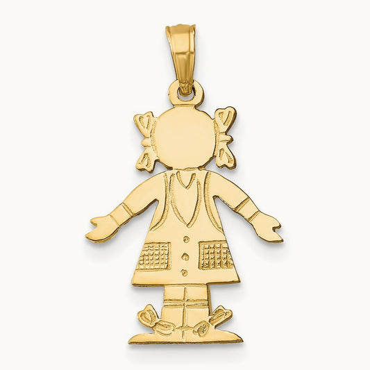 Girl Charm, 14K