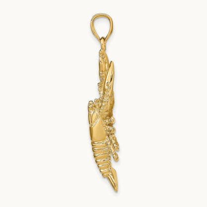 Lobster Pendant, 14K