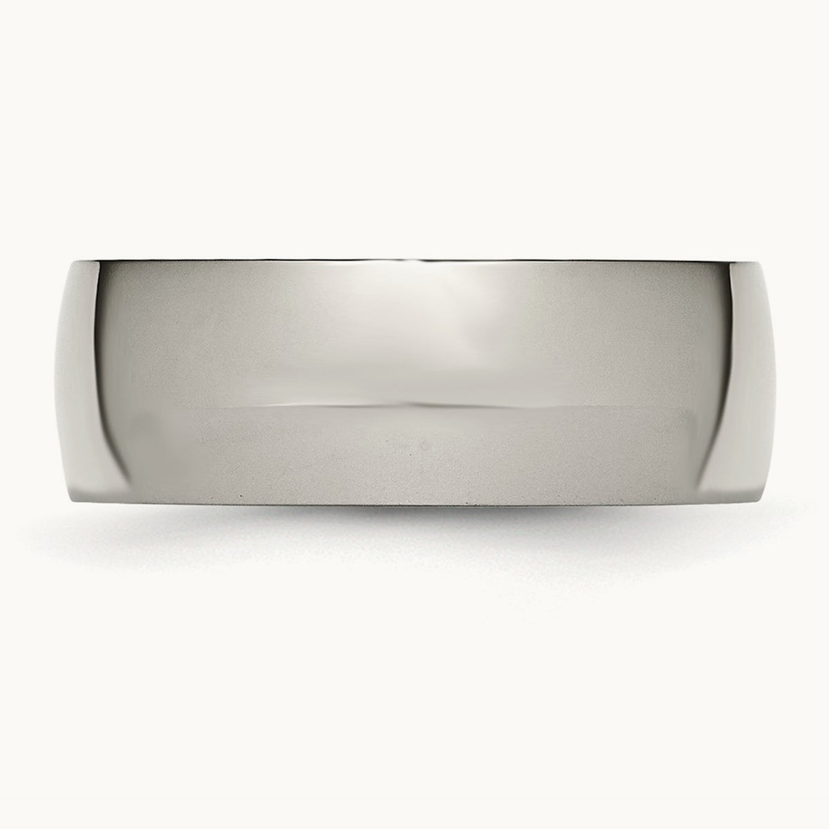 Polished Half Round Band — 8mm (3)