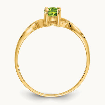 Peridot Birthstone Ring, 14K
