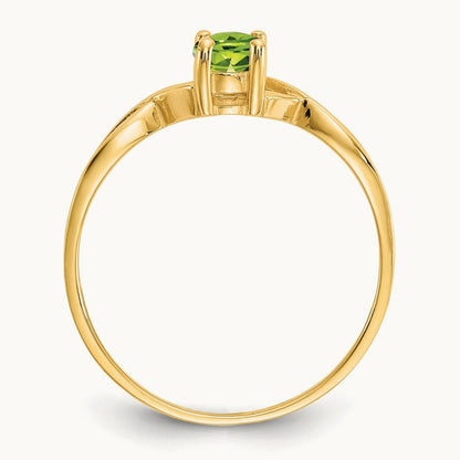 Peridot Birthstone Ring, 14K