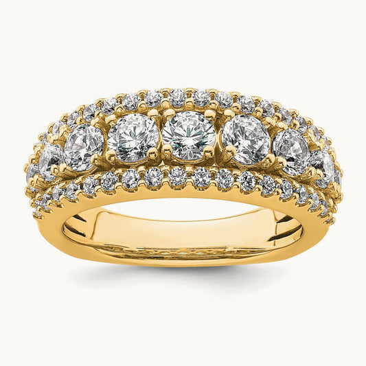 Fashion Band, 1.50 ct tw Lab-Grown Diamond — 14K Yellow Gold