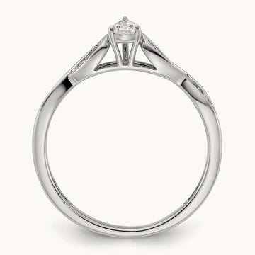 Semi-Mount Engagement Ring, 0.05 ct tw