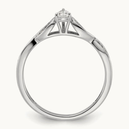 Semi-Mount Engagement Ring, 0.05 ct tw