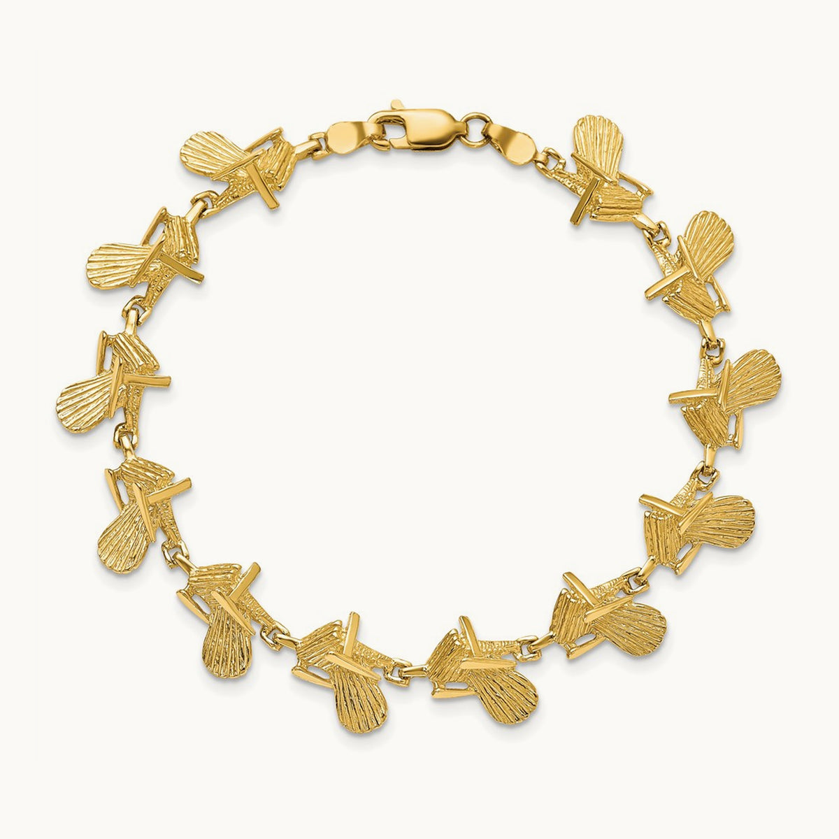 Beach Chair Bracelet, 14K