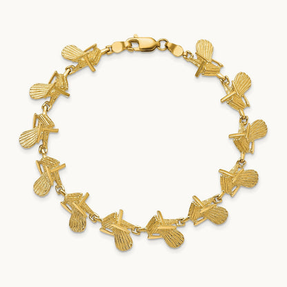 Beach Chair Bracelet, 14K