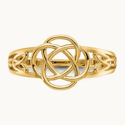 Polished Ladies Celtic Knot Ring, 14K