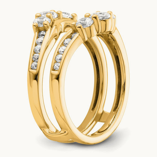 Ring Guard, 1.00 ct tw Lab-Grown Diamond — 14K Yellow Gold