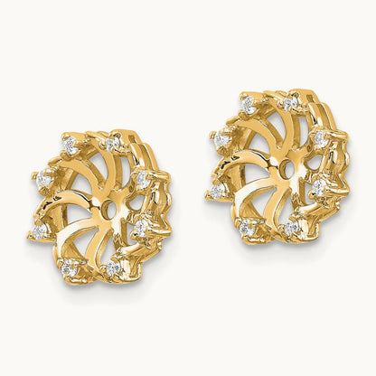 A Diamond Earring Jacket, 14K