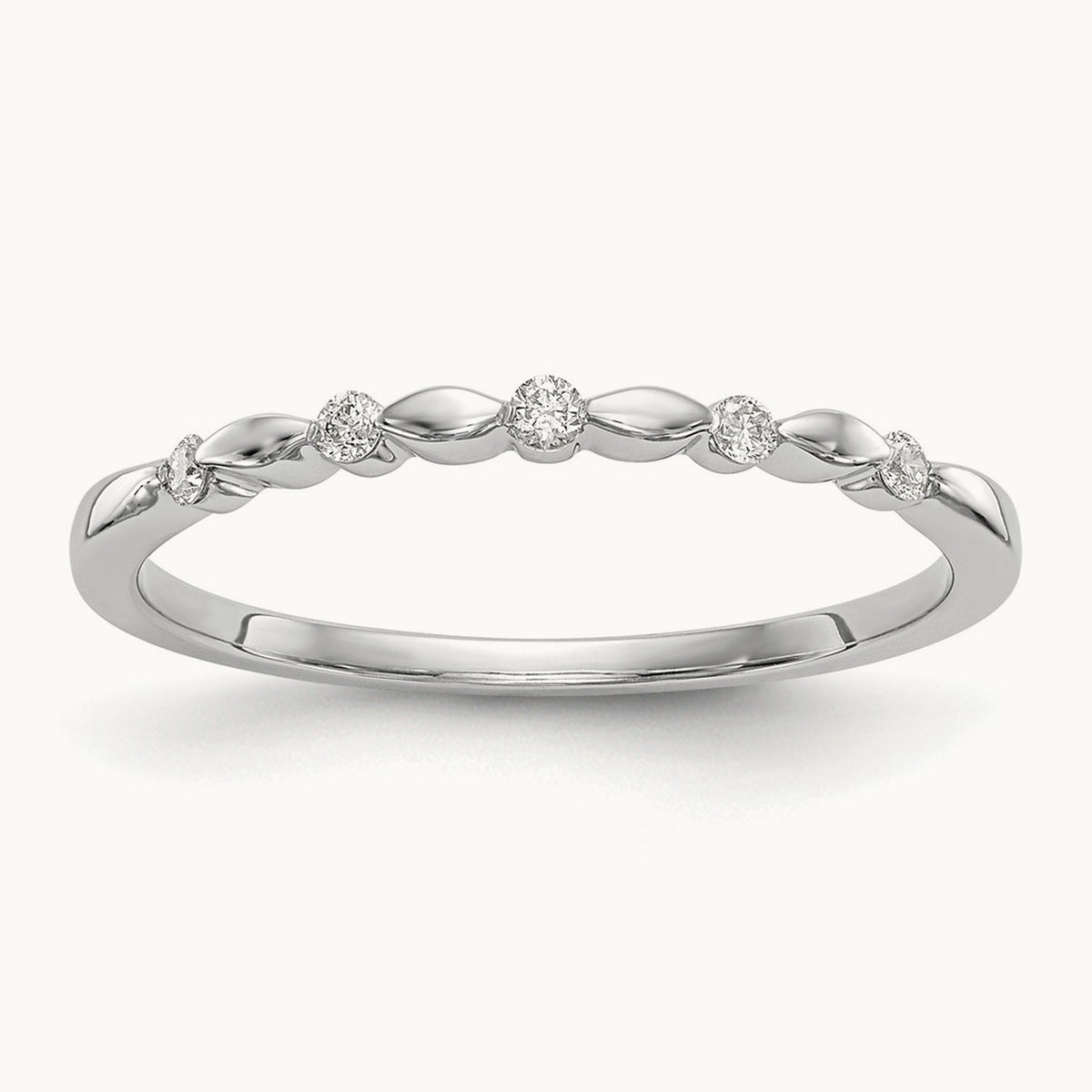 Diamond Band — 14K White Gold, 7