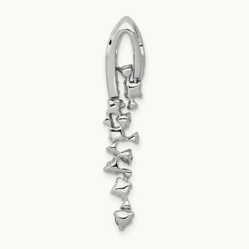 Created Blue Sapphire Pendant, 0.20 ct tw Lab-Grown Diamond