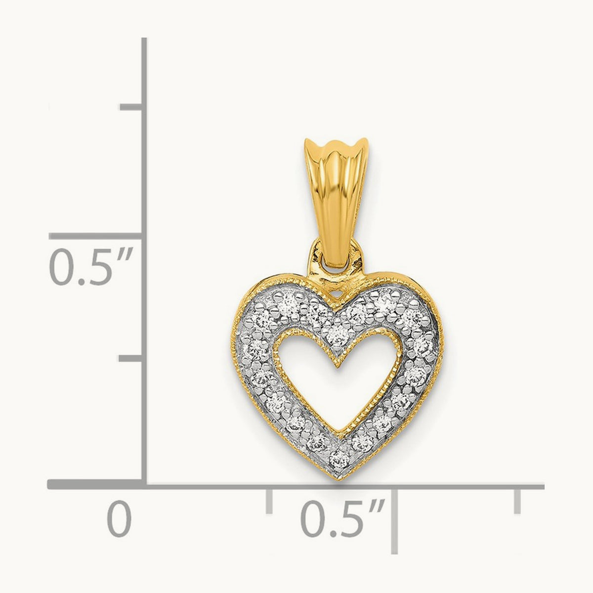 Diamond Heart Pendant — photo set