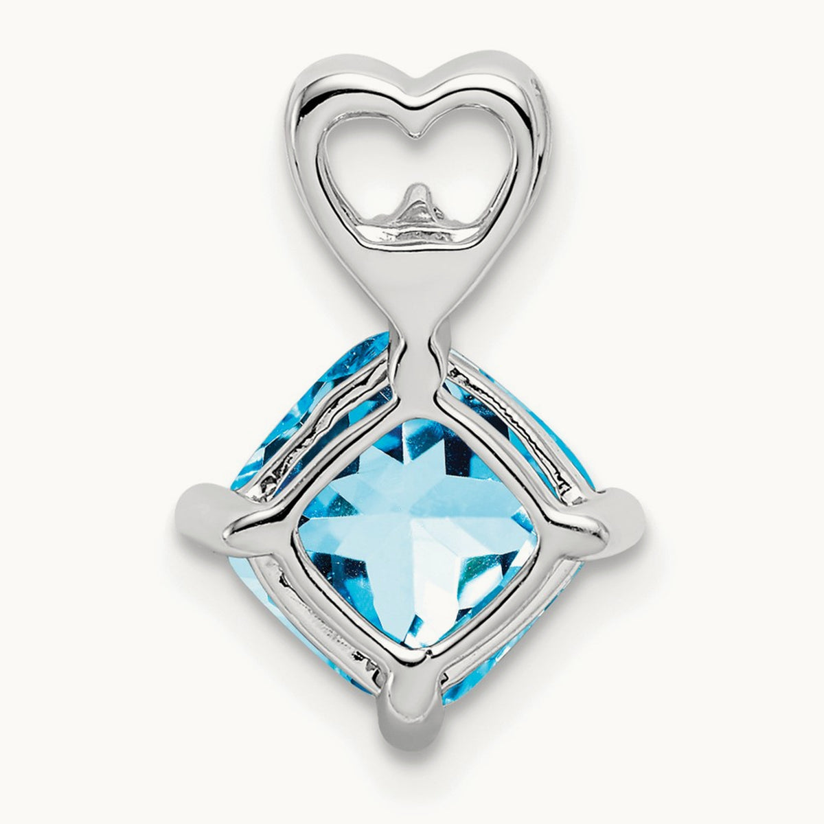 Amethyst and Diamond Heart Chain Slide — photo set
