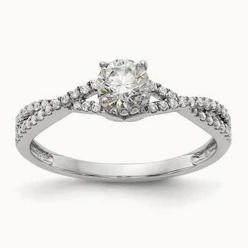 Semi-Mount Engagement Ring, 0.20 ct tw