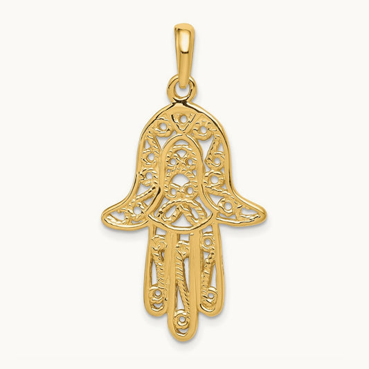 Filigree Chamseh Pendant — photo set