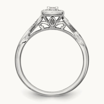 First Promise Complete Diamond Promise/Engagement Ring, 14K White Gold