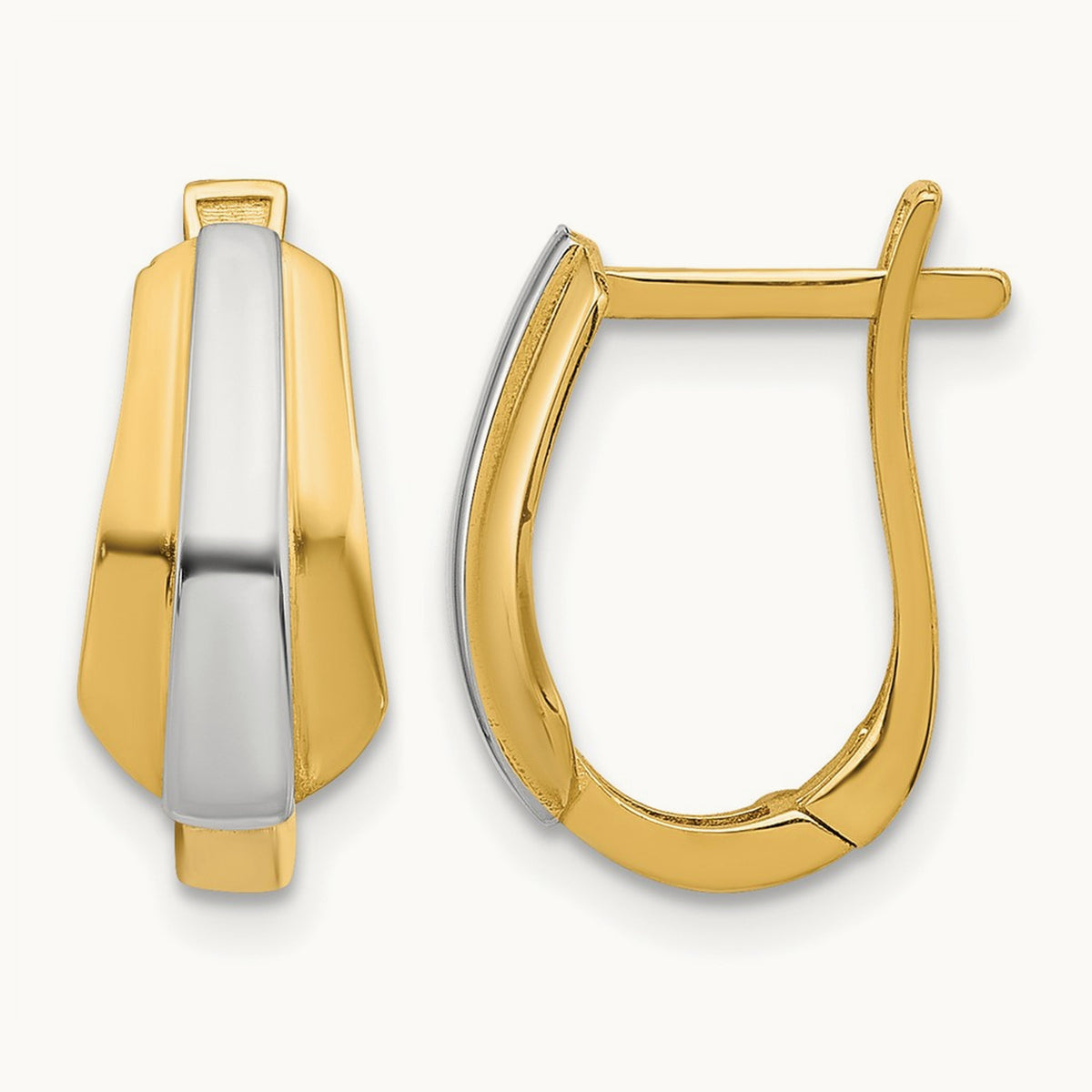 Leslie's with Polished Hinged Hoop Earrings — photo set
