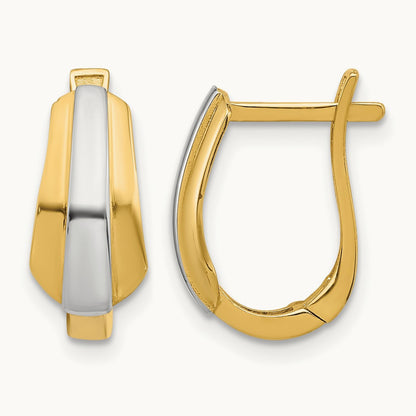 Leslie's with Polished Hinged Hoop Earrings — photo set