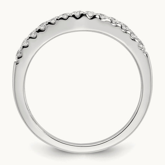 Set of 2 Diamond Bands, 14K White Gold