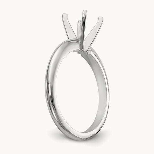 1.5ct. Heavy-Weight 4-Prong Solitaire Ring Mounting, Platinum