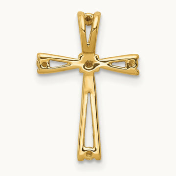 A Diamond Cross Pendant, 14K