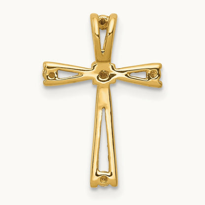 A Diamond Cross Pendant, 14K