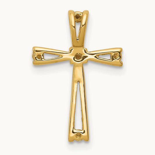 A Diamond Cross Pendant, 14K