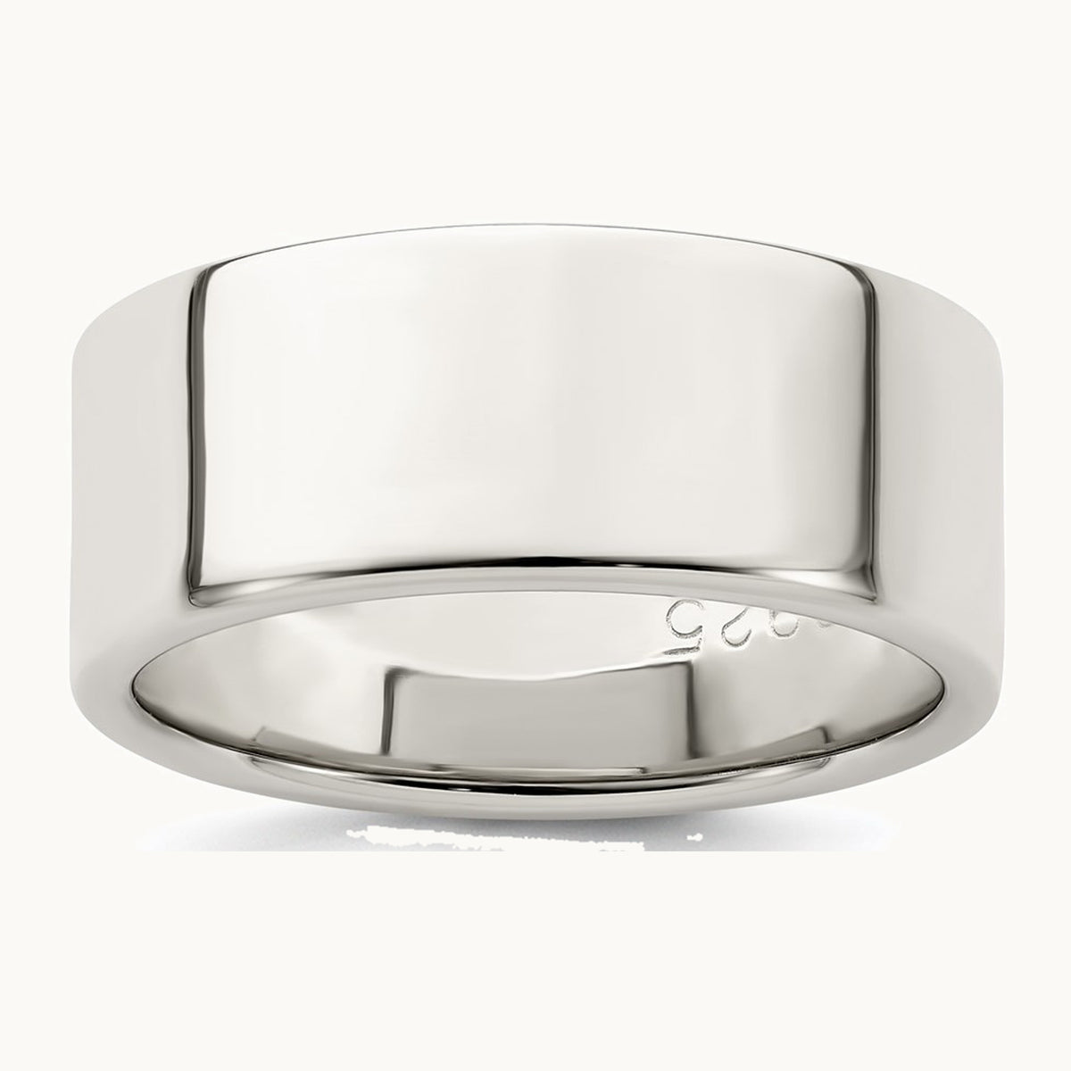 Sterling Silver 8mm Lightweight Flat Band