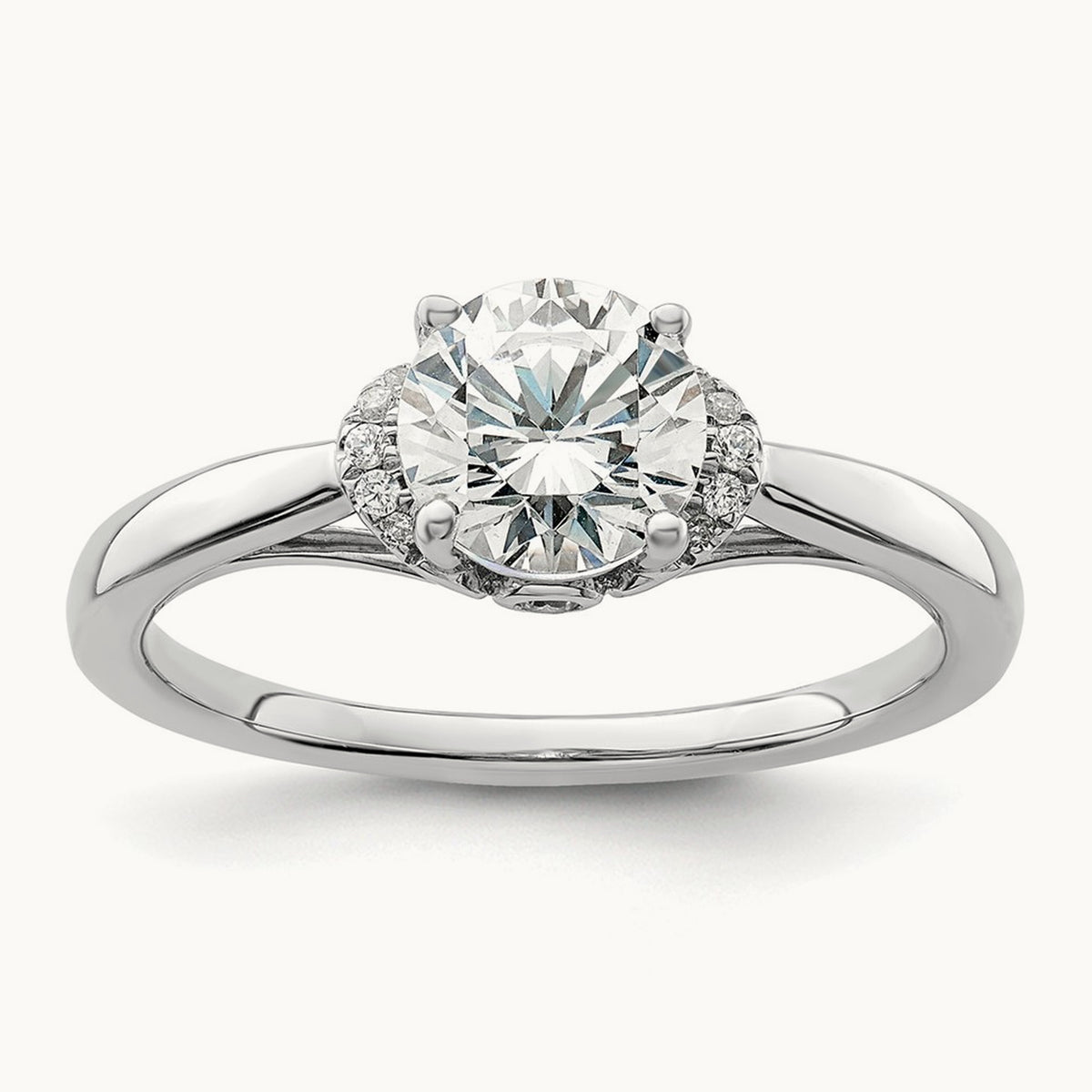 Semi-Mount Engagement Ring, 0.05 ct tw Lab-Grown Diamond
