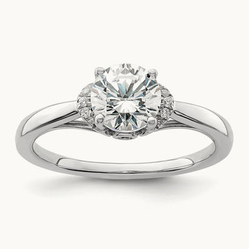 Semi-Mount Engagement Ring, 0.05 ct tw Lab-Grown Diamond