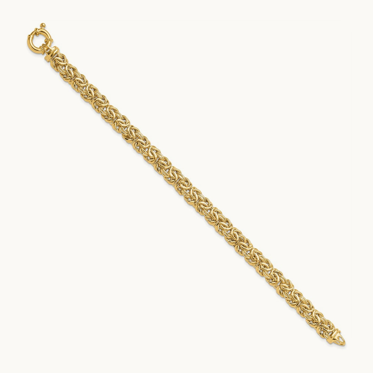 Fancy Flat Byzantine Bracelet — 8mm