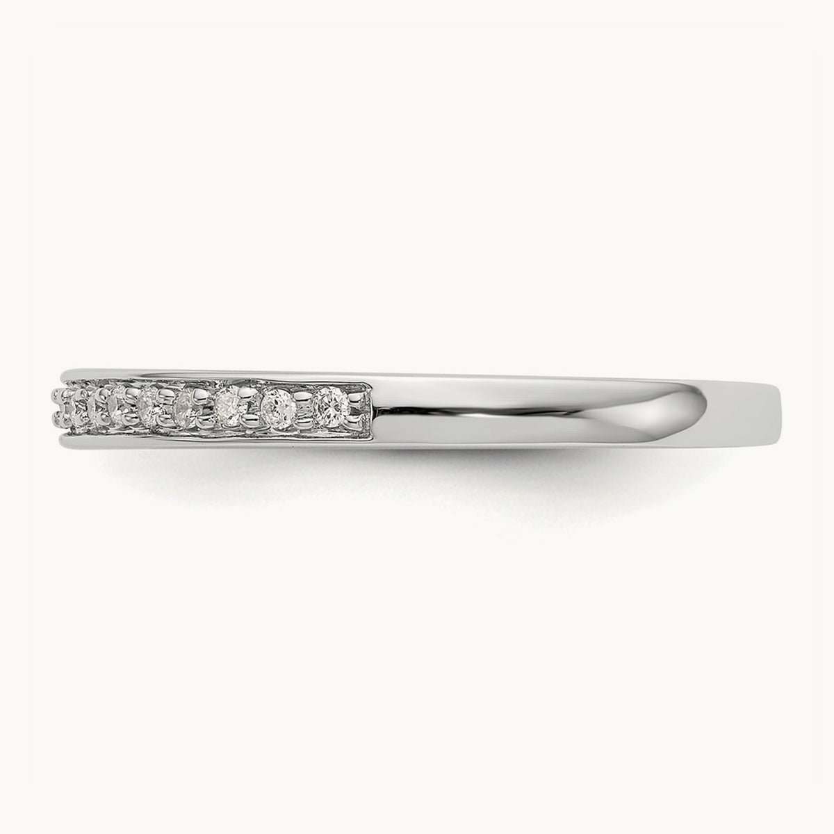 Diamond Band, 14K White Gold