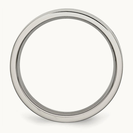 Polished Flat Band, 5mm, Stainless Steel