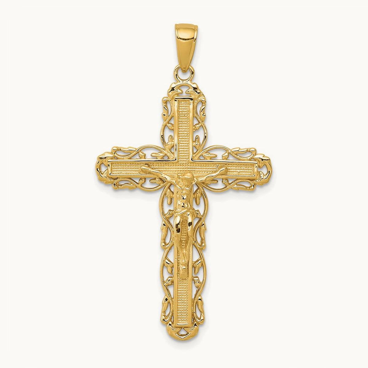 Crucifix Pendant, 14K