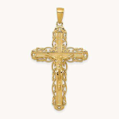 Crucifix Pendant, 14K