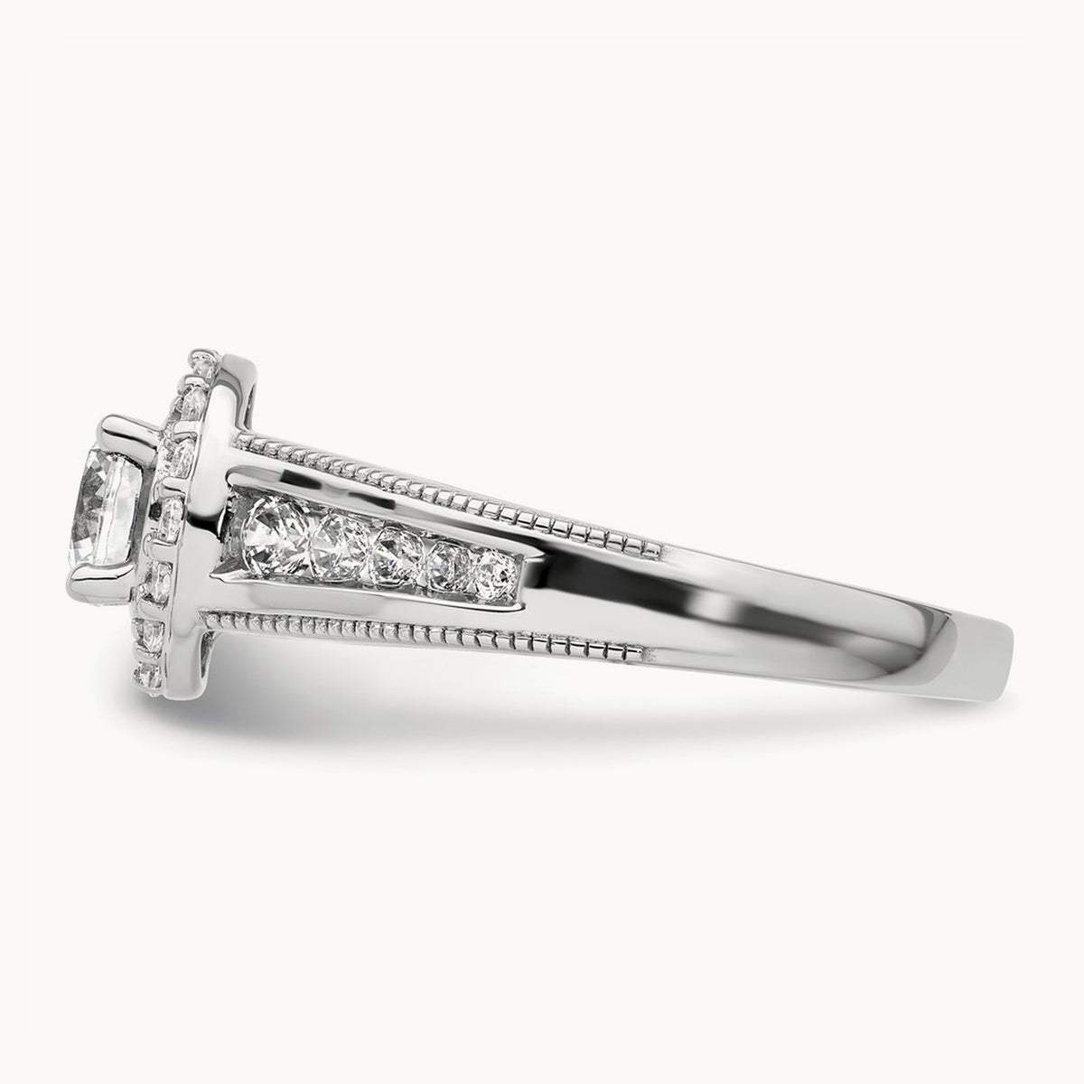 Halo Engagement Ring, 1.00 ct tw Lab-Grown Diamond