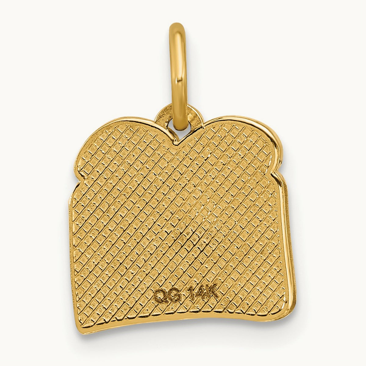 Fancy Egg on Toast, 14K Yellow Gold