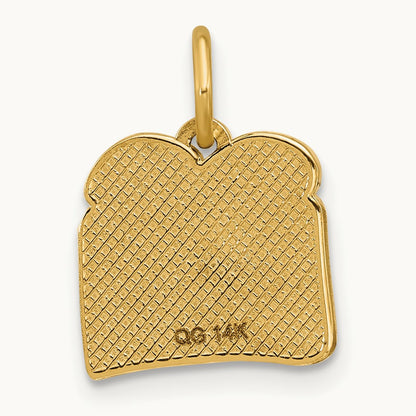 Fancy Egg on Toast, 14K Yellow Gold