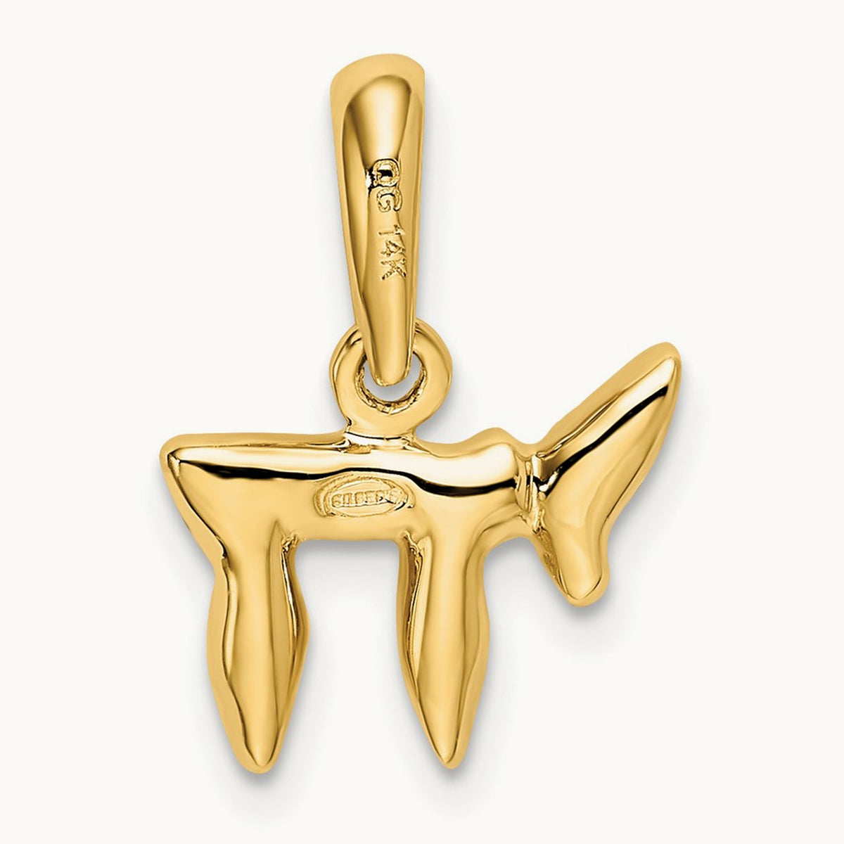 Chai Pendant, 14K
